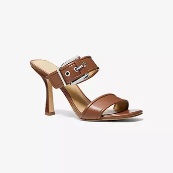 Босоножки Michael Kors Colby Leather Sandal, коричневый