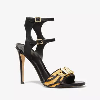 Босоножки Michael Michael Kors Parker Tiger Print, черный
