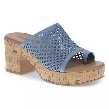 Босоножки Michaela на платформе и блочном каблуке Baretraps, синий