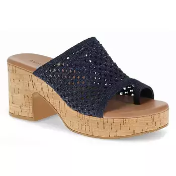 Босоножки Michaela на платформе и блочном каблуке Baretraps, синий