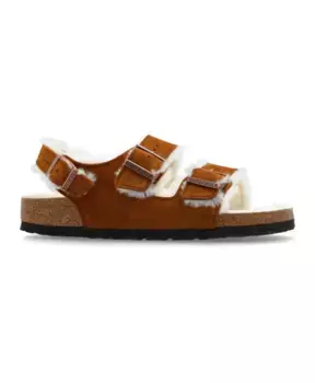 Босоножки Milano из овчины Birkenstock, коричневый
