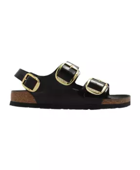 Босоножки Milano с большими пряжками Birkenstock, черный