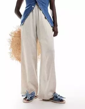 Босоножки-мюли с эспадрильями ASOS DESIGN Jem bow из денима