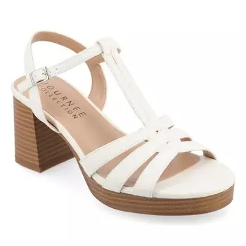 Босоножки на блочном каблуке Alyce Journee, белый
