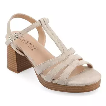 Босоножки на блочном каблуке Alyce Journee, серый