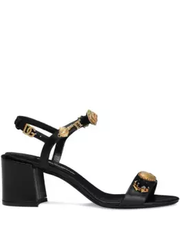 Босоножки на блочном каблуке DOLCE & GABBANA, черный