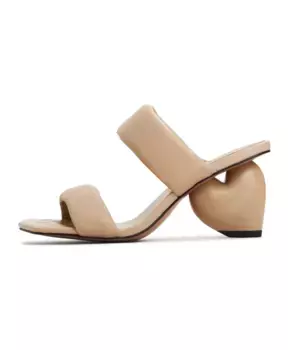 Босоножки на блочном каблуке Isla Cesare Gaspari, бежевый