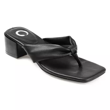 Босоножки на блочном каблуке Journee Seelah, black