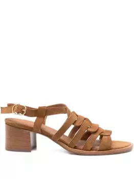 Босоножки на блочном каблуке KING TARTUFOLI, коричневый