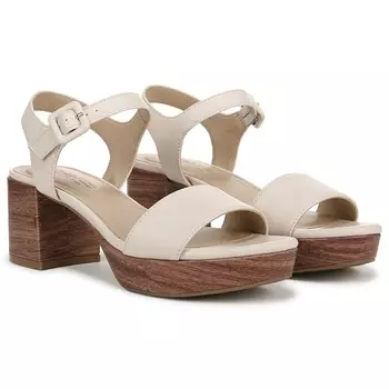 Босоножки на блочном каблуке Lifestride, creme beige faux leather