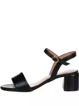 Босоножки на блочном каблуке Poche Paris, черный