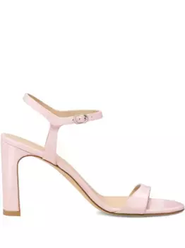 Босоножки на блочном каблуке с ремешком на щиколотке Stuart Weitzman, розовый