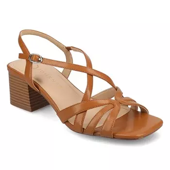 Босоножки на блочном каблуке Shyla от Journee, cognac