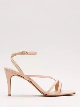 Босоножки на едва заметных ремешках из лакированной кожи Phase Eight, цвет Pale Pink