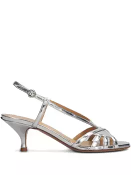 Босоножки на каблуке A.Bocca, серебяный