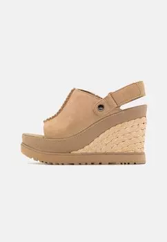 Босоножки на каблуке Abbot Adjustable Slide UGG, цвет sand