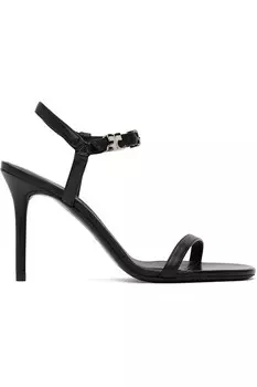 Босоножки на каблуке Ac Courrges, черный