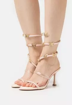 Босоножки на каблуке ALDO, светло-розовый