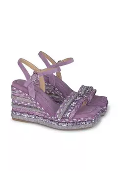 Босоножки на каблуке Alma en Pena, фиолетовый