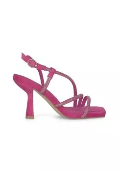 Босоножки на каблуке Alma en Pena, неоновая фуксия