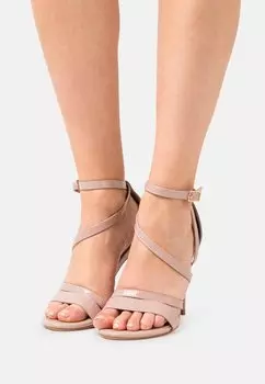 Босоножки на каблуке Anna Field, светло-розовый