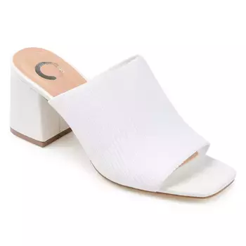 Босоножки на каблуке-блоке Lorenna Journee, белый