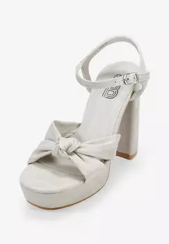 Босоножки на каблуке Bosanova, бежевый