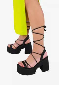 Босоножки на каблуке Bosanova, черный