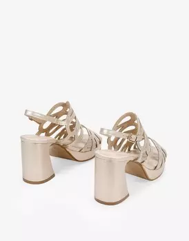 Босоножки на каблуке Bosanova, золотой