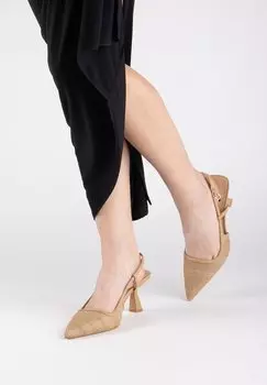 Босоножки на каблуке Braccialini, натуральный