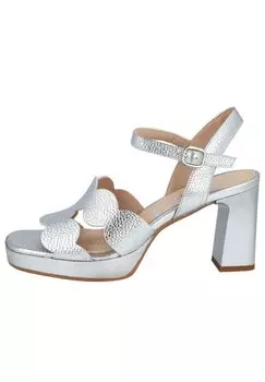 Босоножки на каблуке Desire Shoes, серебро