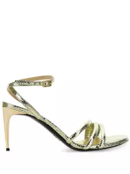 Босоножки на каблуке Fabi, золотой