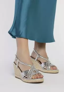 Босоножки на каблуке GLIDE Gioseppo, серебро