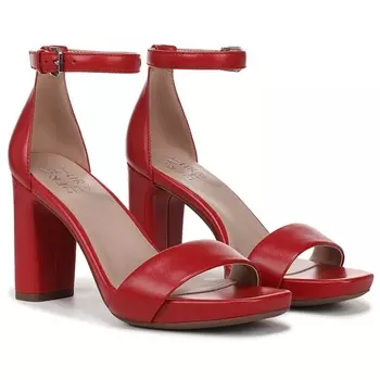 Босоножки на каблуке Joy от Naturalizer, красная кожа