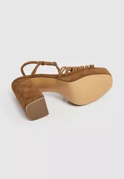 Босоножки на каблуке Lenny Life Pepe Jeans, коричневый