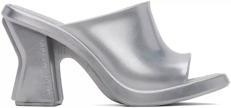 Босоножки на каблуке Melissa Edition Marc Jacobs, Silver