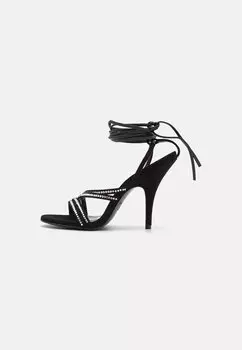 Босоножки на каблуке Patrizia Pepe, черный