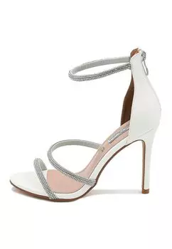 Босоножки на каблуке Queen Helena, белый