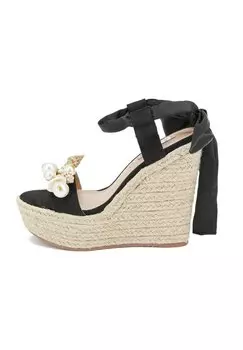 Босоножки на каблуке Queen Helena, черный