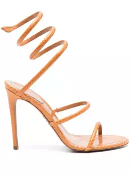 Босоножки на каблуке Ren Caovilla, оранжевый
