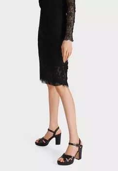 Босоножки на каблуке Sandali con plateau Queen Helena, черный