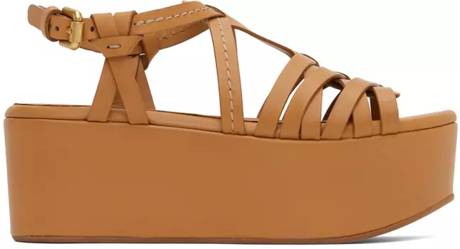 Босоножки на каблуке See by Chloe Tan Sierra