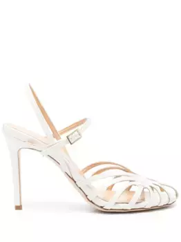 Босоножки на каблуке Semicouture, белый