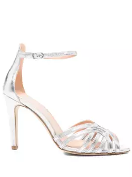 Босоножки на каблуке The Seller, серебяный