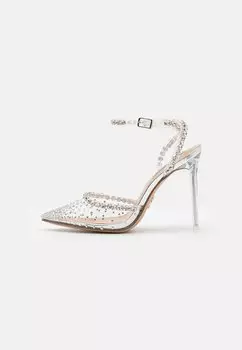 Босоножки на каблуке Vaporize Steve Madden, цвет clear