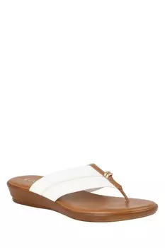 Босоножки на низкой танкетке Lotus, белый