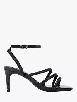 Босоножки на низком каблуке savanna с ремешками KG Kurt Geiger, черный