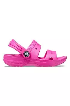 Босоножки на открытом каблуке Crocs, розовый