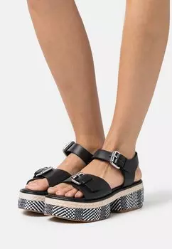 Босоножки на платформе ASRA, черный