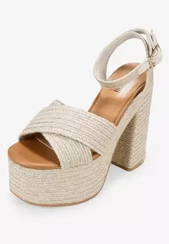 Босоножки на платформе Bosanova, бежевые